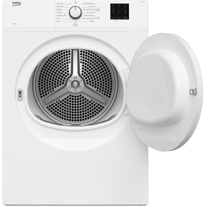 Secadora Beko DV8120N 8Kg evacuación 60cm BLANCO C