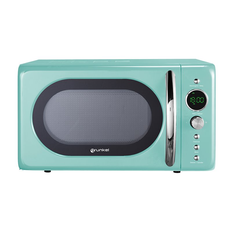 HORNO MICROONDAS GRUNKEL MW-DG V digital de 20L Serie Vintage VERDE