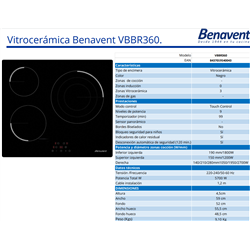 Placa Benavent VBBR360 Touch 3vitro 1triple