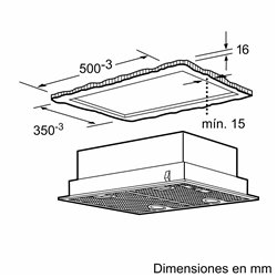 Grupo Filtrante Balay 3BF266NX  53cm, inox