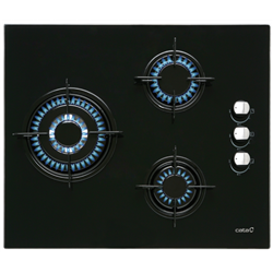 Encimera Cata CI6021BK 3fuegos Cristalgas