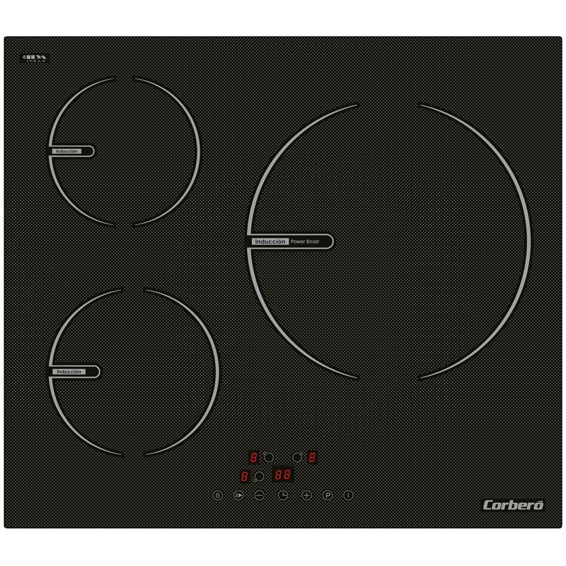 Induccion Corbero CCIG9322  3 Zonas, Touch Control