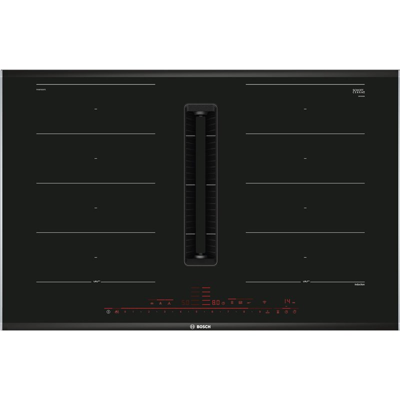 Induccion Bosch PXX875D67E  2 zonas, extractor integrado