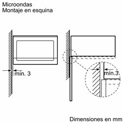 Microondas integrable Balay 20 L 800 W Grill