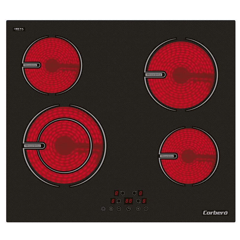 Vitroceramica Corbero CCVG8422 4 Zonas, Touch Control