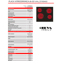 Vitroceramica Corbero CCVG8422 4 Zonas