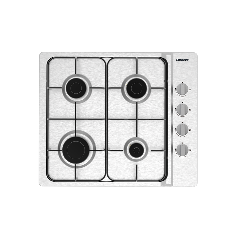 Encimera Gas Inox Corbero CPGS423X 