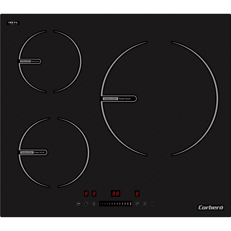 Induccion Corbero CCIG9334 3 Zonas, 60cm