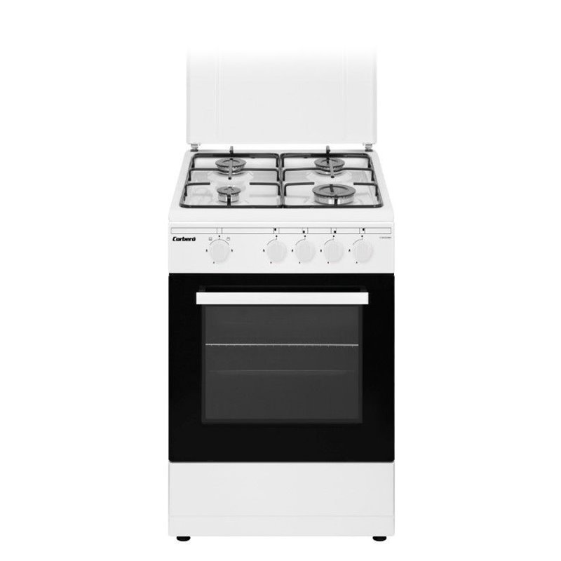 Cocina Corbero CCSF45020BW 4 fuegos, 50cm, blanca