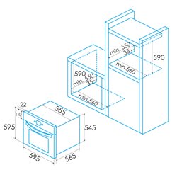 Horno Edesa EOE6040XA Multf. 70L